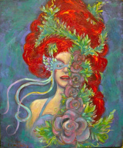 Marie w/Floral Mask